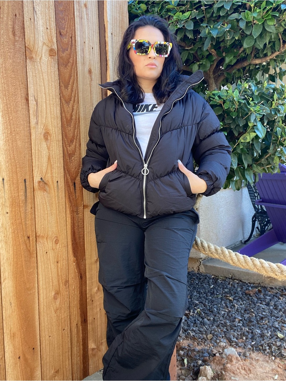 Black Jogger Cargo Pants
